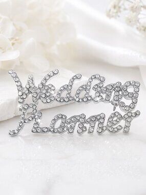 Bridal Party Brooch Pins (Wedding Planner (Silver))